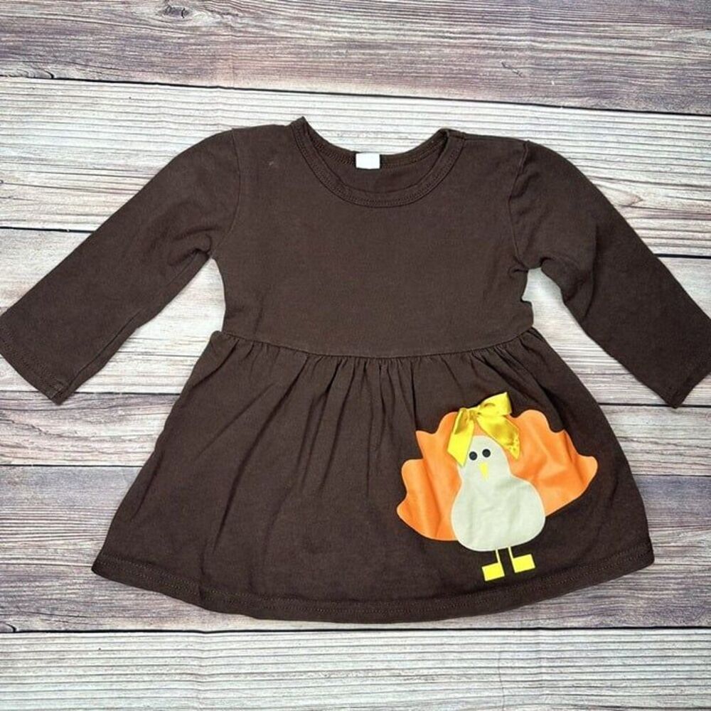 Thanksgiving‎ Turkey Dress Size 90 - Kids 2t